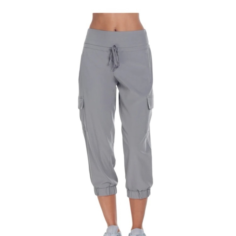 Kyodan Cargo Crop Joggers Grey Lightweight Size Medium